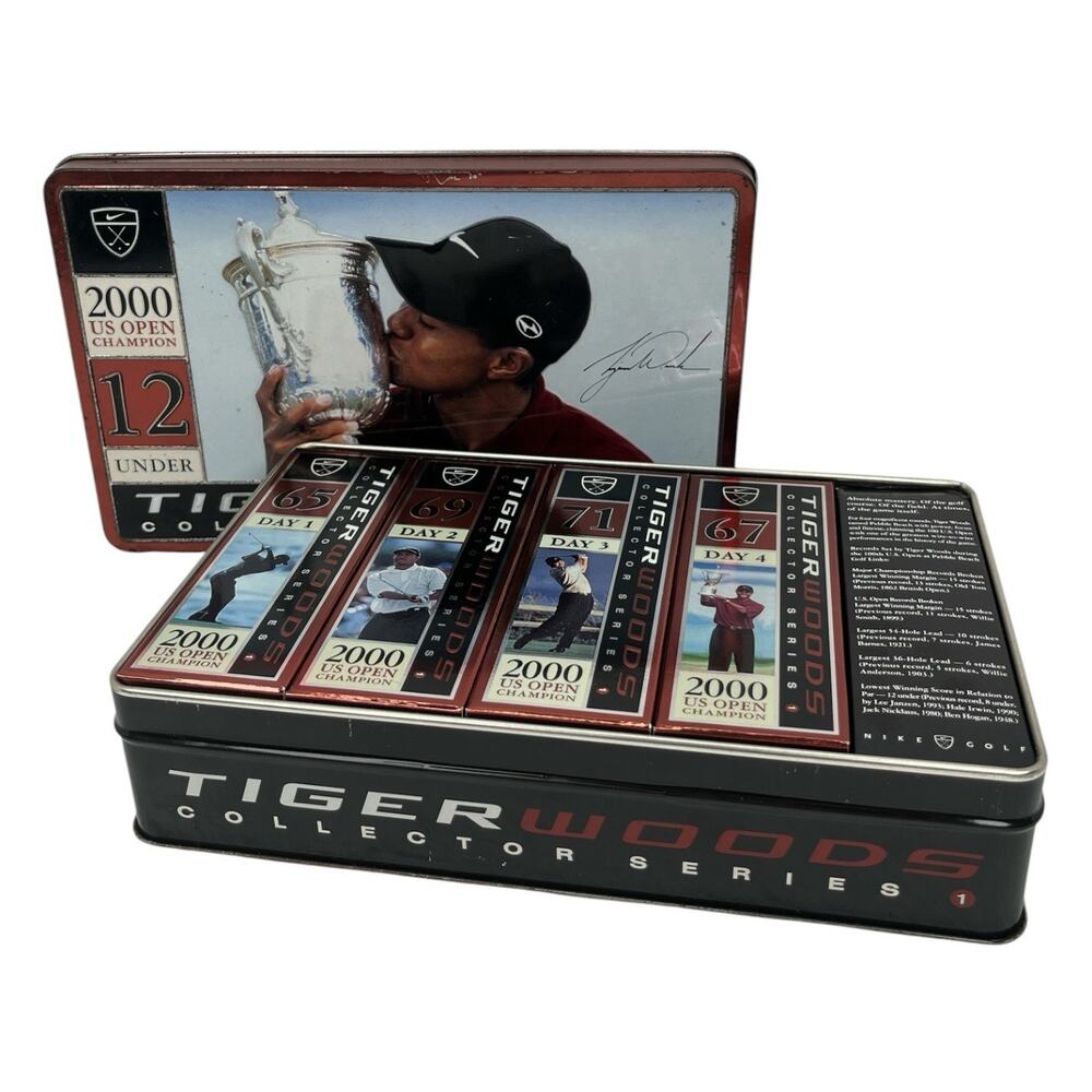 Tiger Woods 2000 US Open 12 Under Collector Series 1 Golf Balls